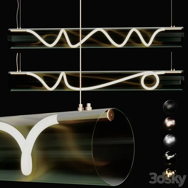 2 Luke Lamp Pendant light (Vessel Suspension_5ft) 2lights 5mat 3D Model 2 Luke Lamp Pendant light (Vessel Suspension_5ft) 2lights 5mat 3D Model