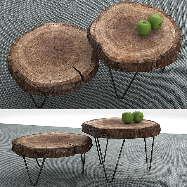 2 Tables 3DModel