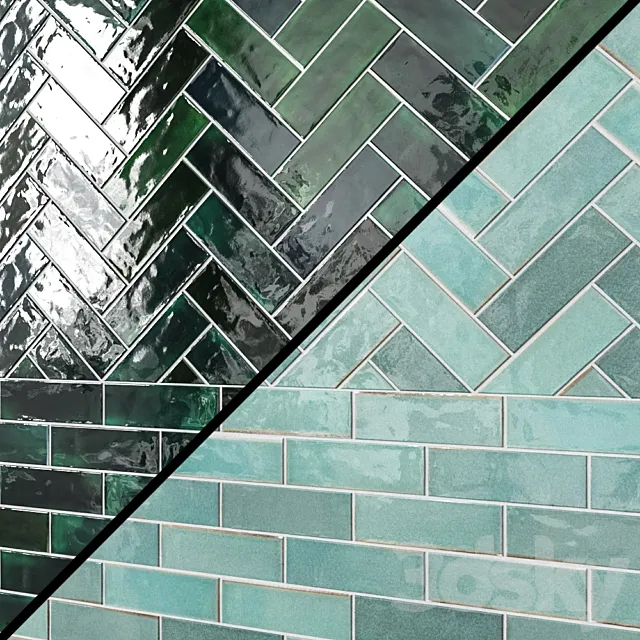 2 “X6” HERRINGBONE PATTERN 3D Model