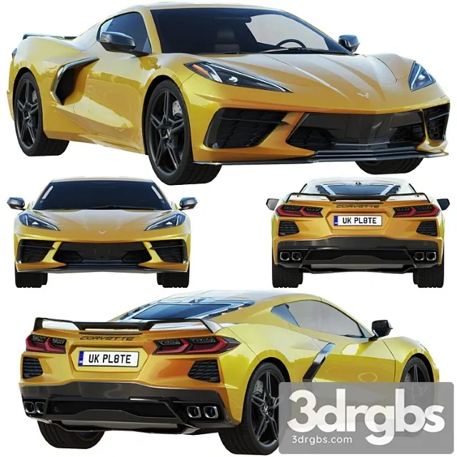 2020 chevrolet corvette c8 stingray 3D Model Download