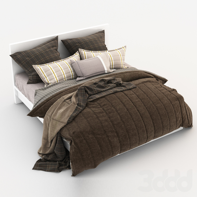 3DSKY MODELS – BED 3D MODELS – BED 1 – No.021 - thumbnail 1