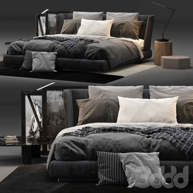 3DSKY MODELS – BED 3D MODELS – BED 1 – No.031 - thumbnail 1