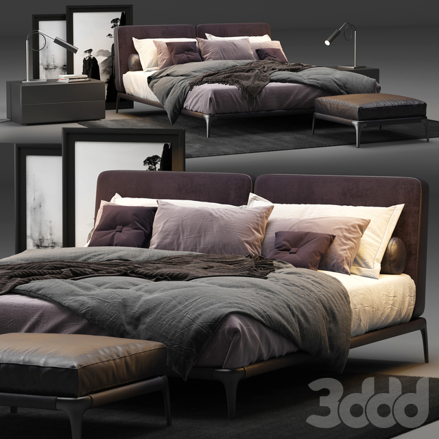 3DSKY MODELS – BED 3D MODELS – BED 1 – No.033 - thumbnail 1