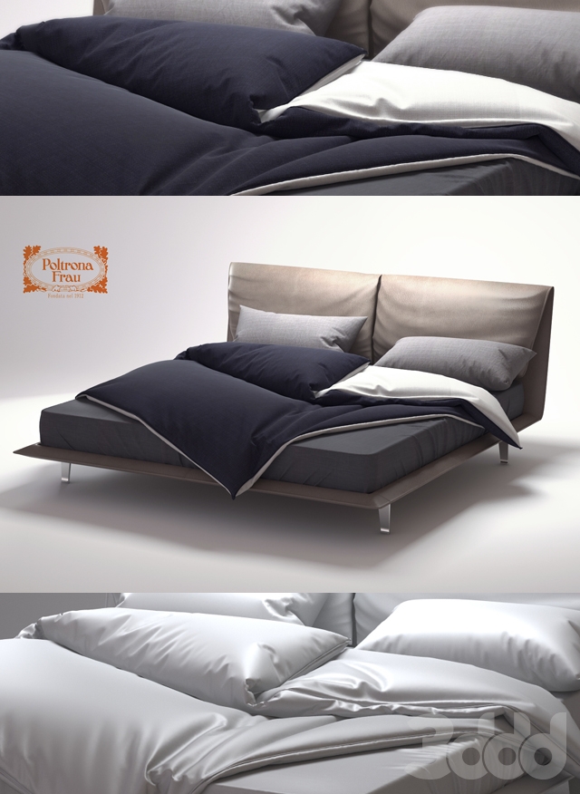 3DSKY MODELS – BED 3D MODELS – BED 1 – No.062 - thumbnail 1