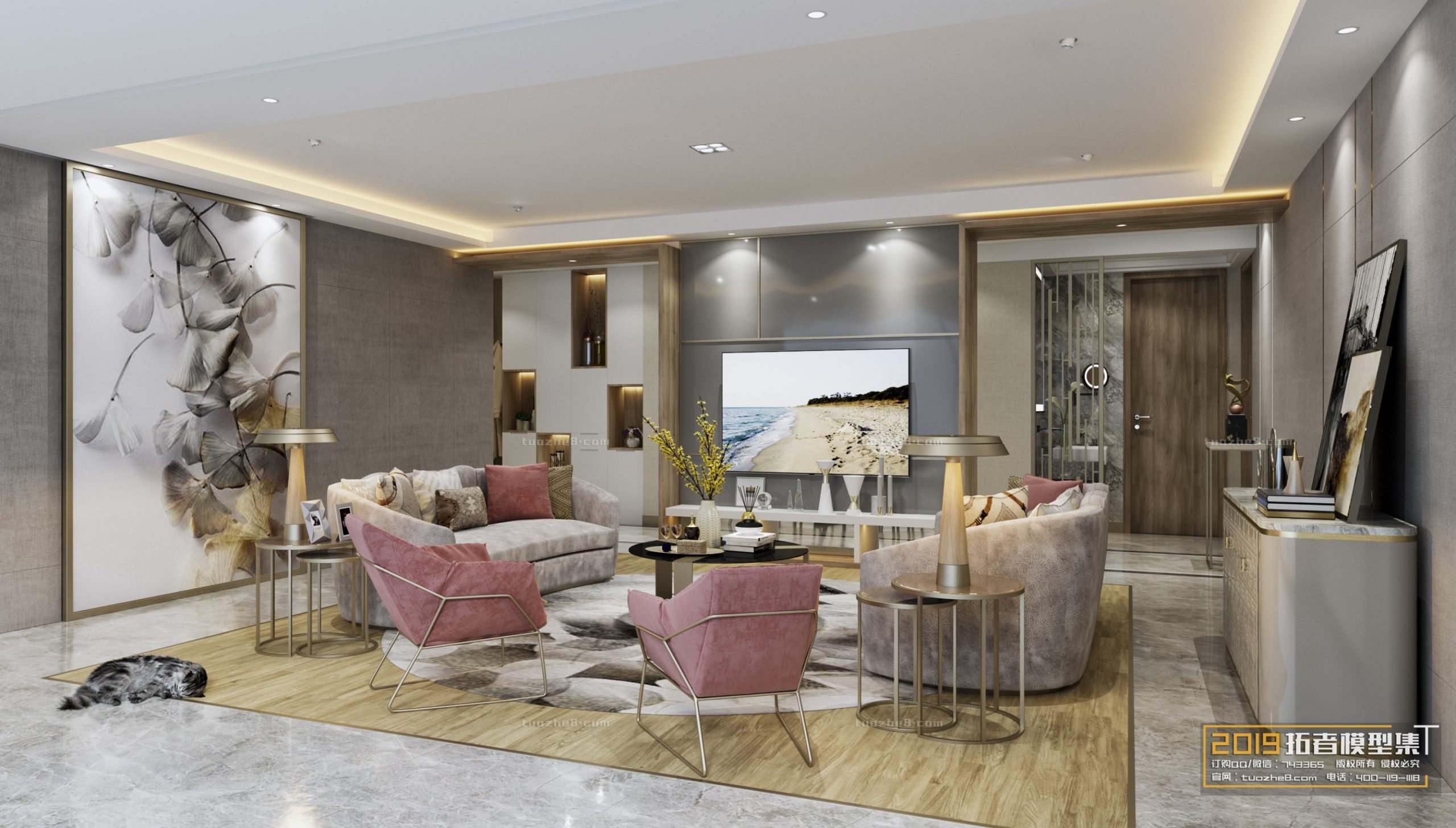 LIVING ROOM – MODERN STYLE – VOL.19 – No.045 LIVING ROOM – MODERN STYLE – VOL.19 – No.045