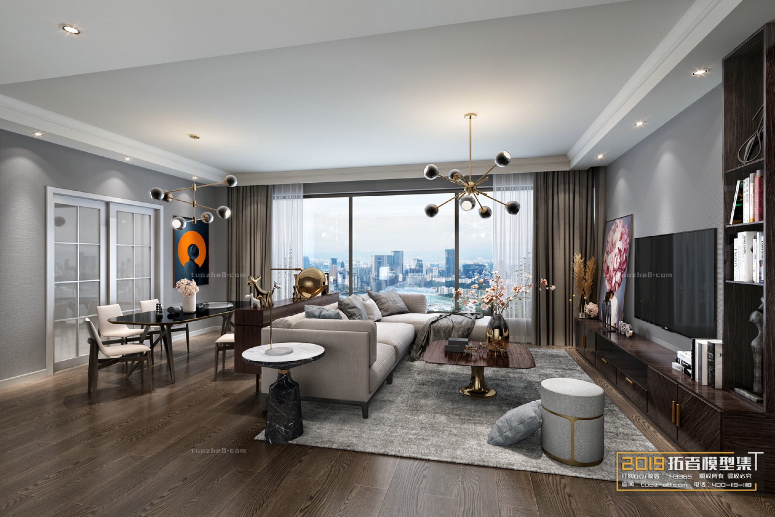 LIVING ROOM – MODERN STYLE – VOL.19 – No.062 LIVING ROOM – MODERN STYLE – VOL.19 – No.062