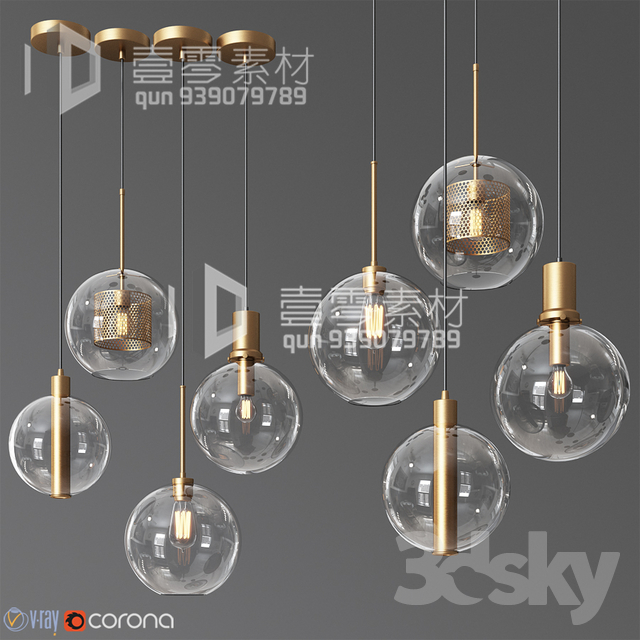 [3DSKY] - [3DDD] 3DSKY MODELS - CEILING LIGHT - No.194 NEW UPDATE 2021