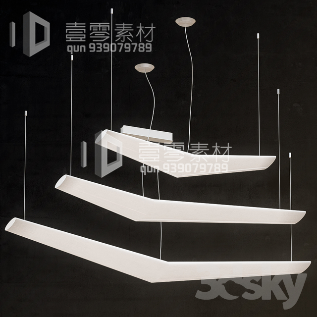 3DSKY MODELS – CEILING LIGHT – No.210 - thumbnail 1