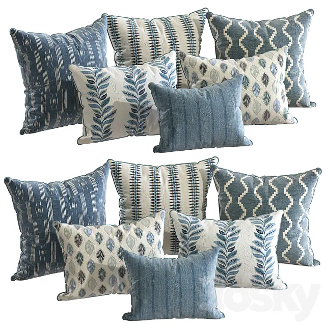 23 Pillow Decor 3D Model