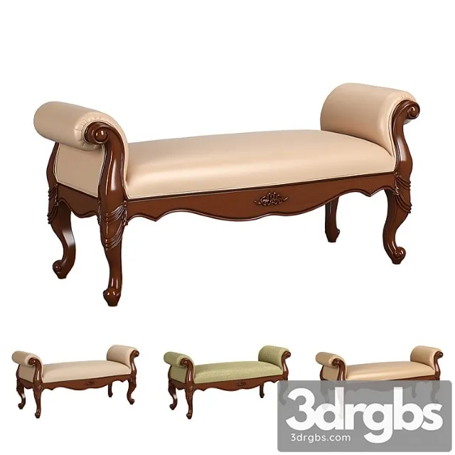 230 1 Carpenter Bed Bench 1430x518x645 3D Model Download