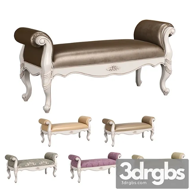 230 Carpenter Bed Bench 1430x518x645 3D Model Download