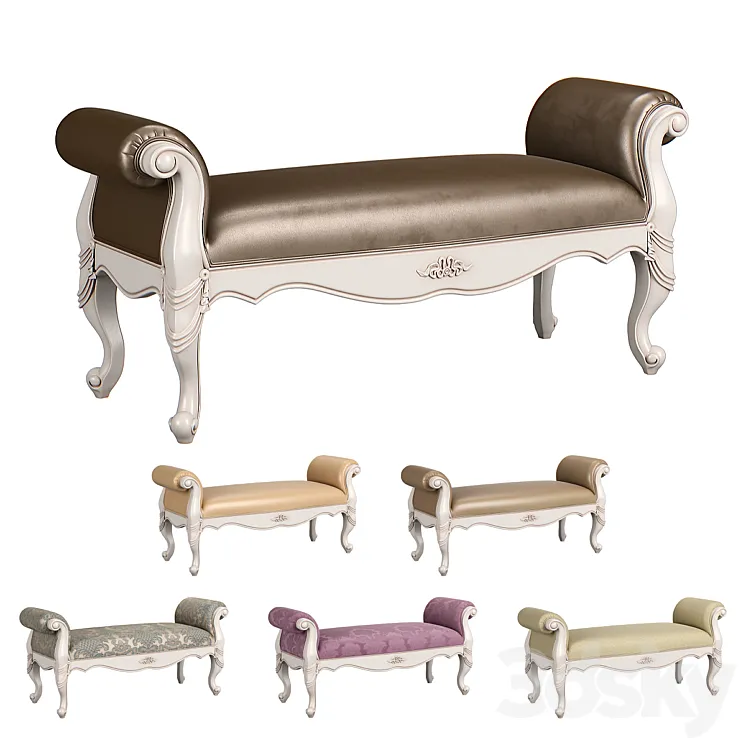 230_Carpenter_Bed_bench_1430x518x645 3D Model Free Download