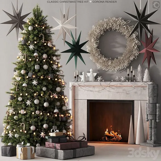 239 happy new year 03 christmas tree 01 3D Model 239 happy new year 03 christmas tree 01 3D Model