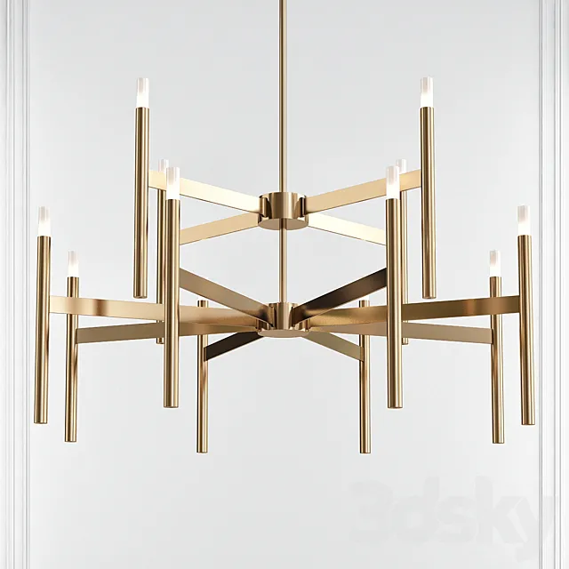 24 – Light Sputnik Modern Linear LED Chandelier 3D Model 24 – Light Sputnik Modern Linear LED Chandelier 3D Model