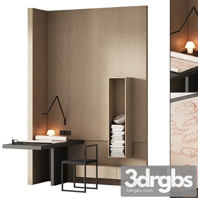 243 Office Furniture 08 Workplace 04 Minimal Angle Zone With Cat Drawing 01 3D Model Download 243 Office Furniture 08 Workplace 04 Minimal Angle Zone With Cat Drawing 01 3D Model Download