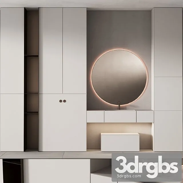 249 Bathroom Furniture 07 Minimal Modern Round Mirror 3D Model Download 249 Bathroom Furniture 07 Minimal Modern Round Mirror 3D Model Download