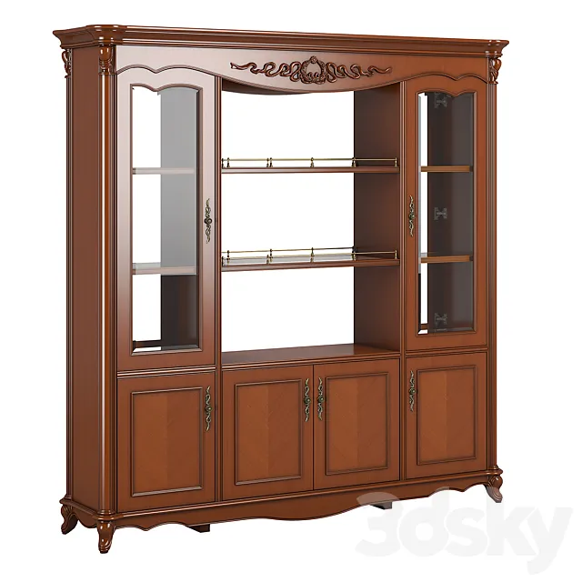 2617750_230_1_Carpenter_Double_face_cabinet_2130x530x2150 3D Model