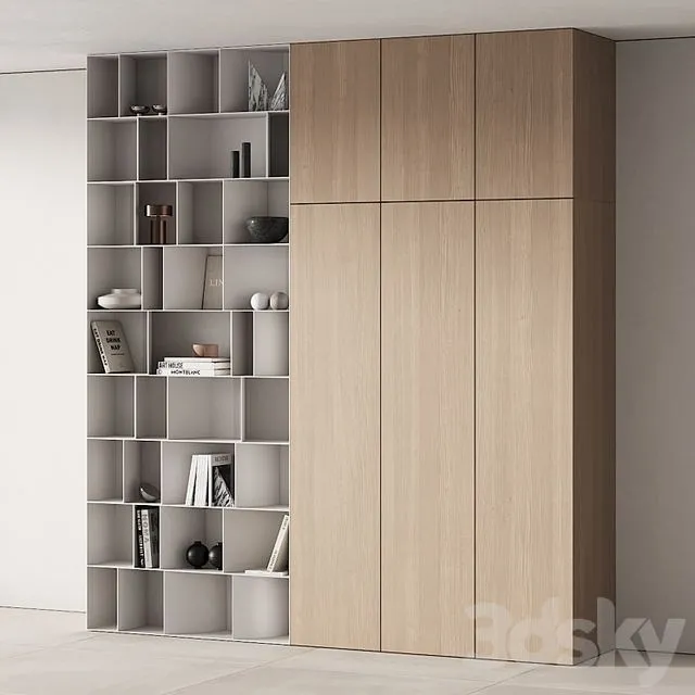 263 cabinet furniture 13 modular wardrobe cupboard 09 3D Model 263 cabinet furniture 13 modular wardrobe cupboard 09 3D Model