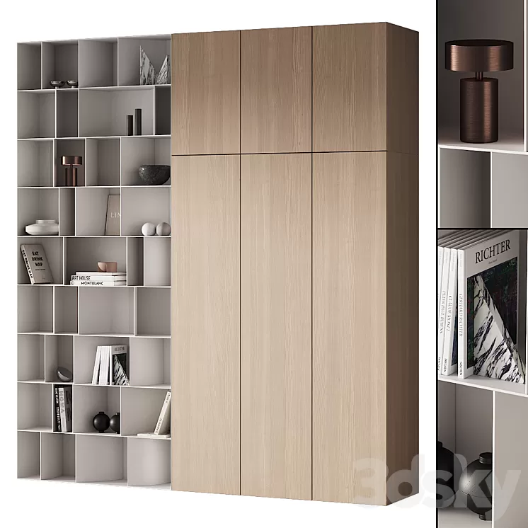 263 cabinet furniture 13 modular wardrobe cupboard 09 3D Model Free Download