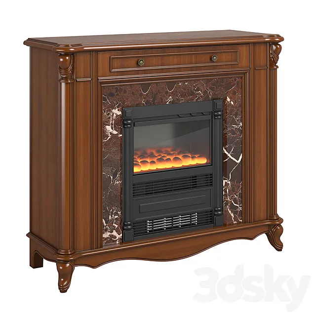 2651100_230_1_Carpenter_Fireplace_cabinet_1200x421x1032 3D Model