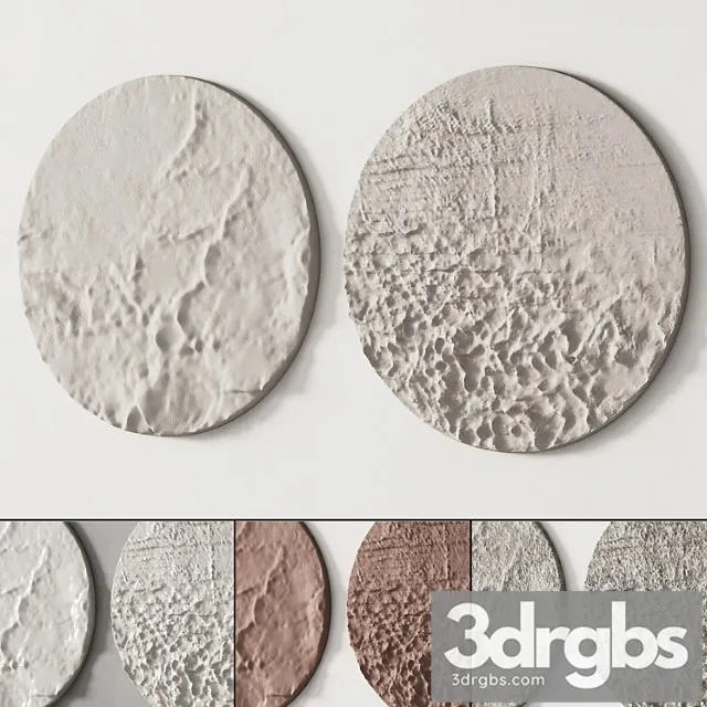 279 Decorative Wall Art 11 Round Artworks P02 3D Model Download