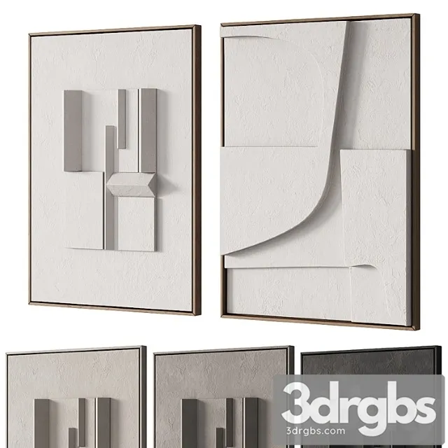 298 Frame Artwork 08 Modern Painting By Iola Studio 02 3D Model Download