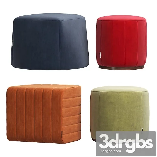 2nd collection of poufs from domkapa 2 3D Model Download