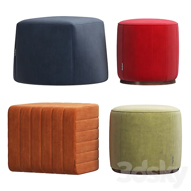 2nd collection of poufs from DOMKAPA 3D Model 2nd collection of poufs from DOMKAPA 3D Model