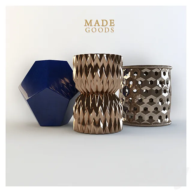 3 ceramic stool from the company MADEGOODS 3D Model 3 ceramic stool from the company MADEGOODS 3D Model