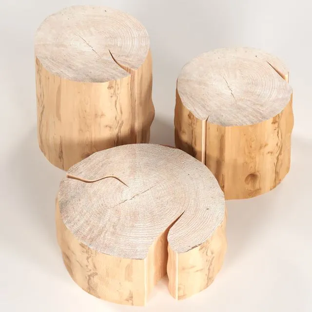 3 coffee table stump 3D Model 3 coffee table stump 3D Model