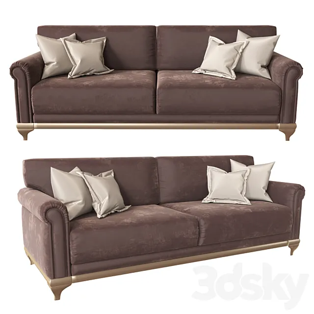 3-seat sofa “Flanders” 3D Model 3-seat sofa “Flanders” 3D Model