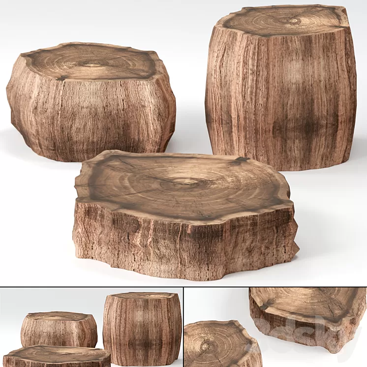3 slab coffee tables 3D Model 3 slab coffee tables 3D Model