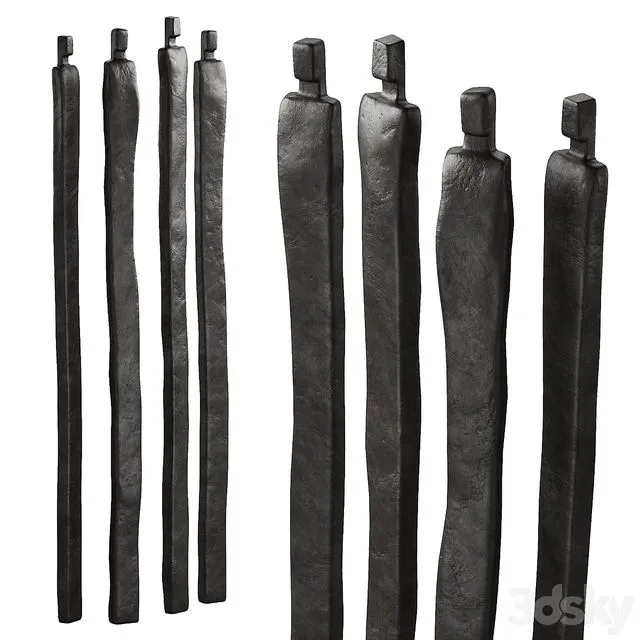 332 interior sculptures 08 abstract figures of people bronze P01 3D Model 332 interior sculptures 08 abstract figures of people bronze P01 3D Model