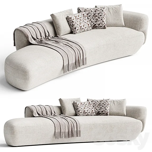 360 CONFIDENT | Curved sofa By Vibieffe 3DModel 360 CONFIDENT | Curved sofa By Vibieffe 3DModel
