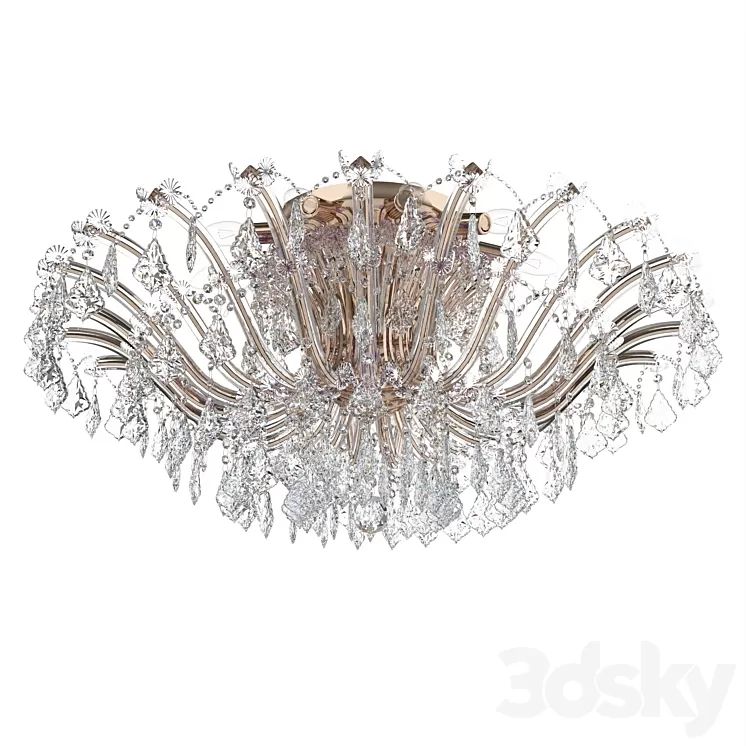 383010210 Chandelier CHIARO Louise 3D Model