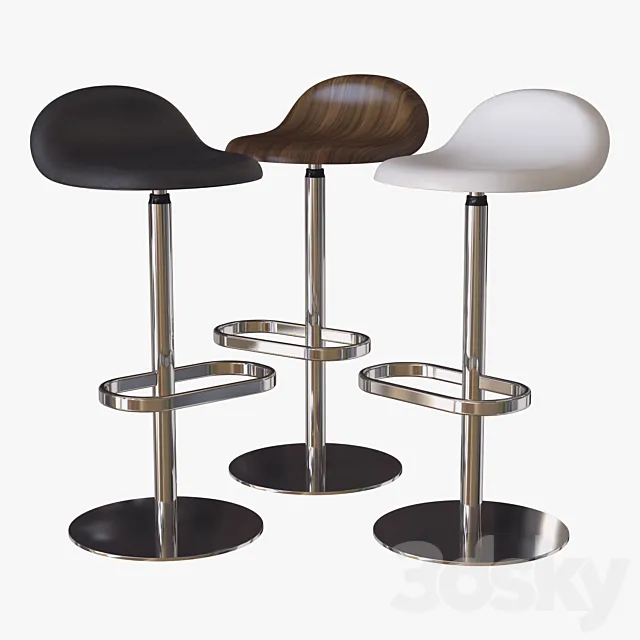 3d bar stool gubi 3DModel 3d bar stool gubi 3DModel