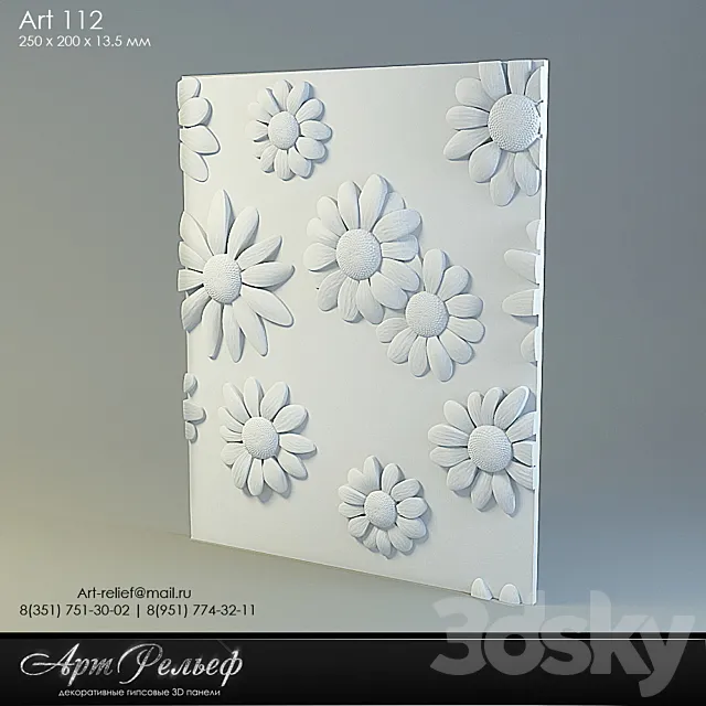 3d gypsum panel 112 from Art Relief 3D Model 3d gypsum panel 112 from Art Relief 3D Model