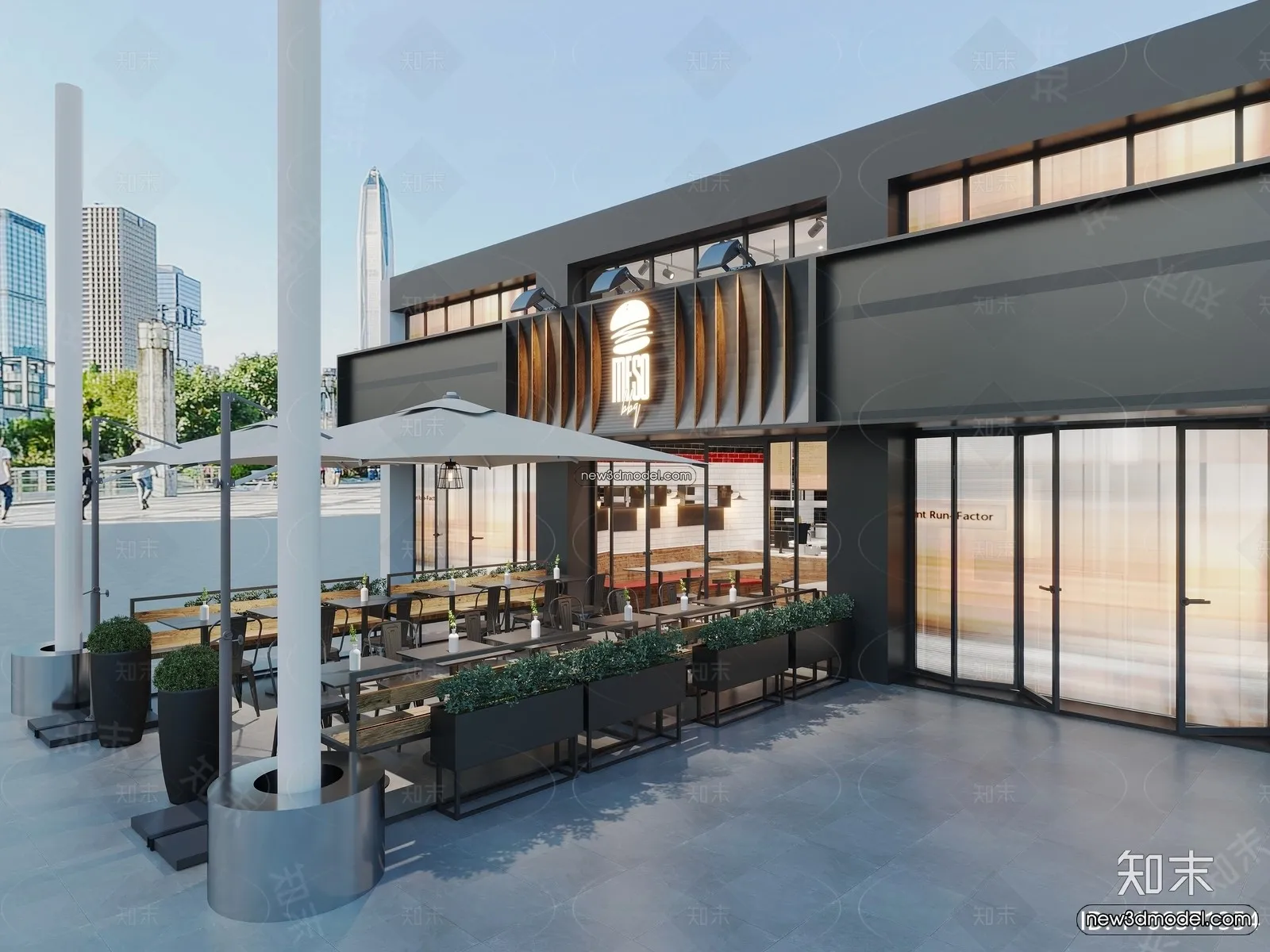 3D Model of Container Coffee – 3D Scene – 013 – CORONA