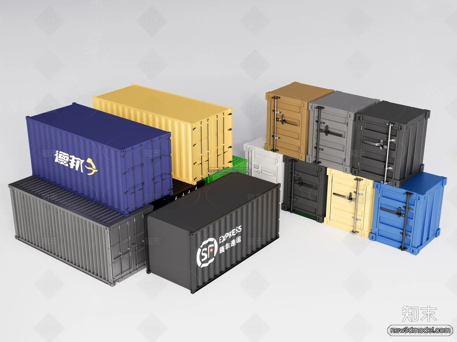 3D Model of Container Coffee – 3D Scene – 044 – VRAY