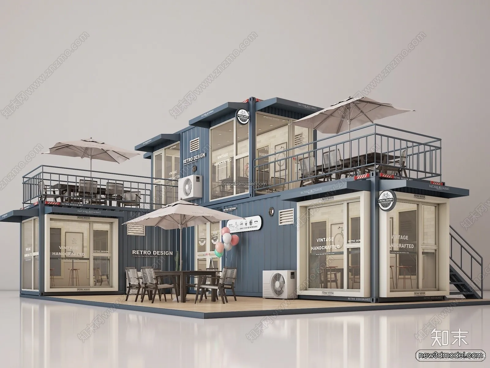 3D Model of Container Coffee – 3D Scene – 045 – VRAY