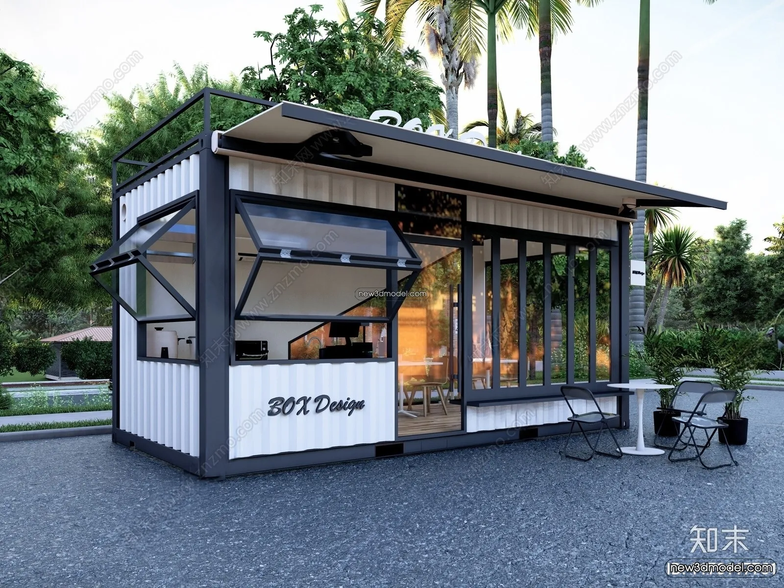 3D Model of Container Coffee – 3D Scene – 101 – VRAY