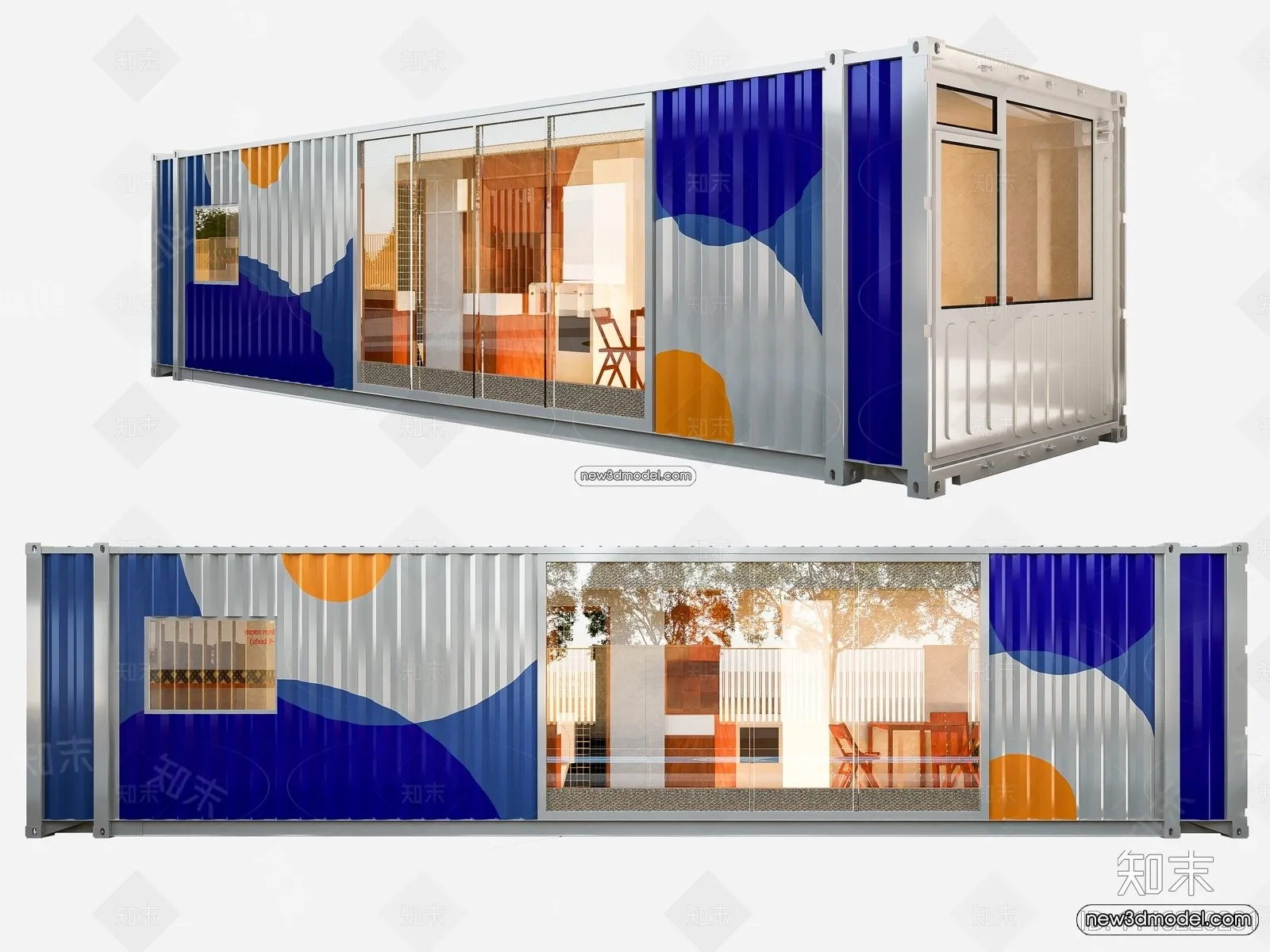 3D Model of Container Coffee – 3D Scene – 107 – VRAY