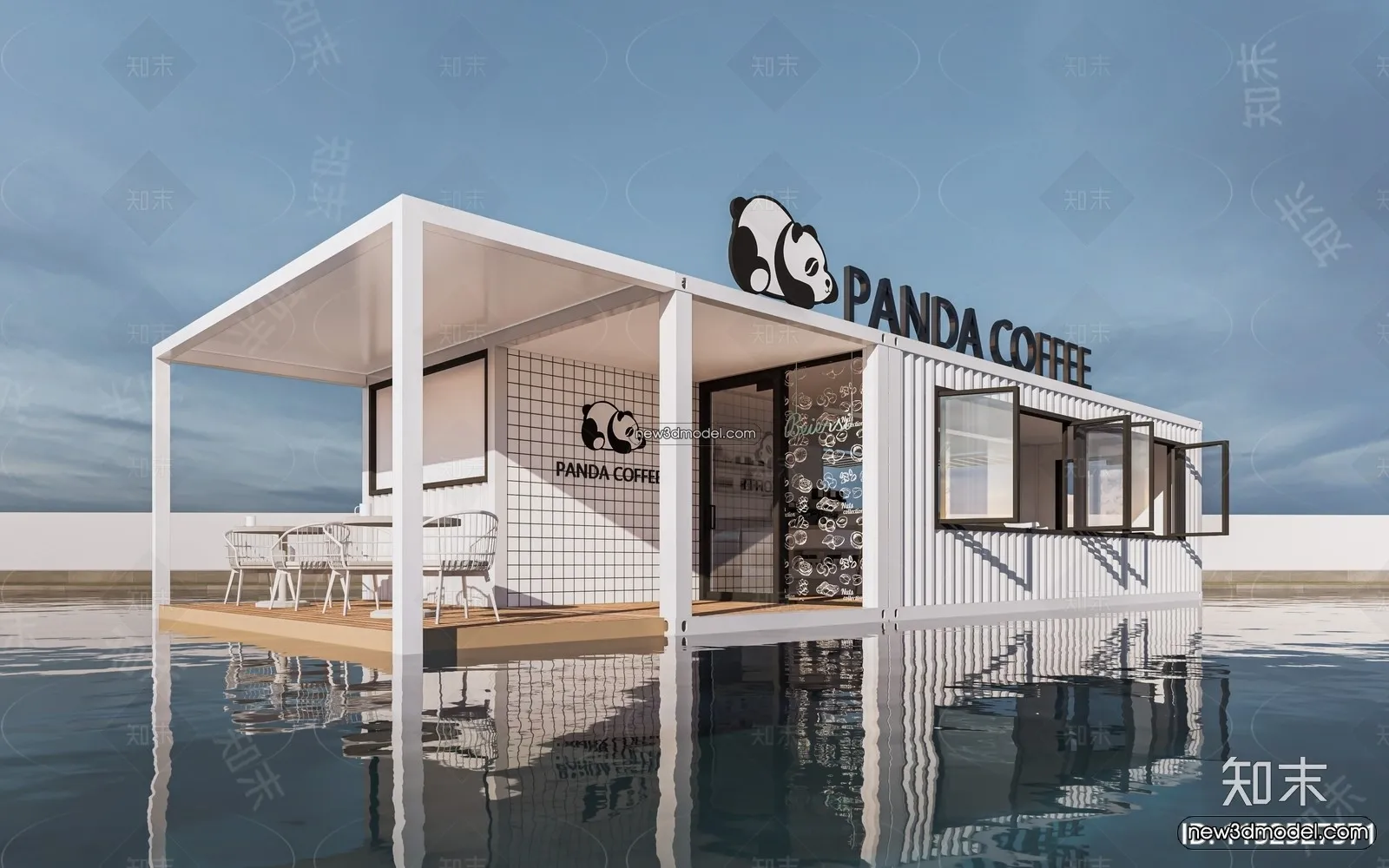 3D Model of Container Coffee – 3D Scene – 113 – CORONA