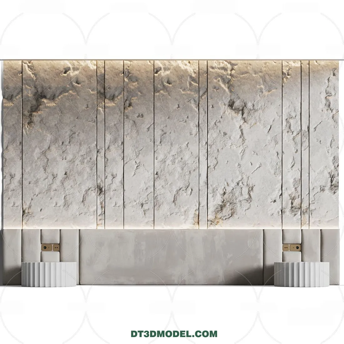 3D Model of Headboard – Bedroom Decoration 3D – 006 – VRAY