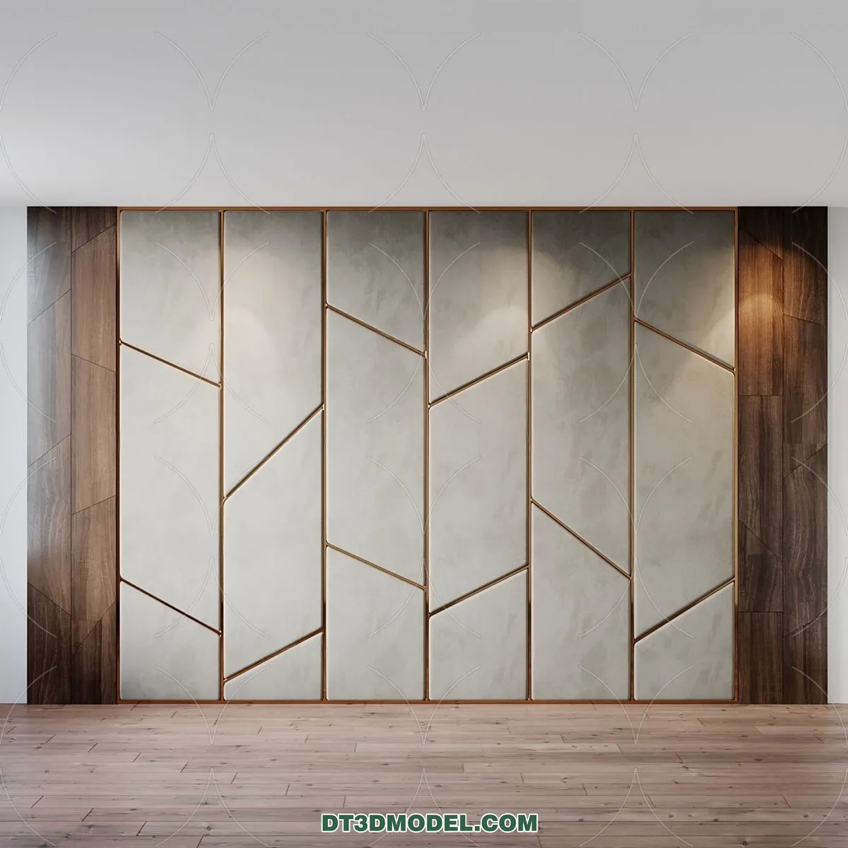 3D Model of Headboard – Bedroom Decoration 3D – 011 – CORONA