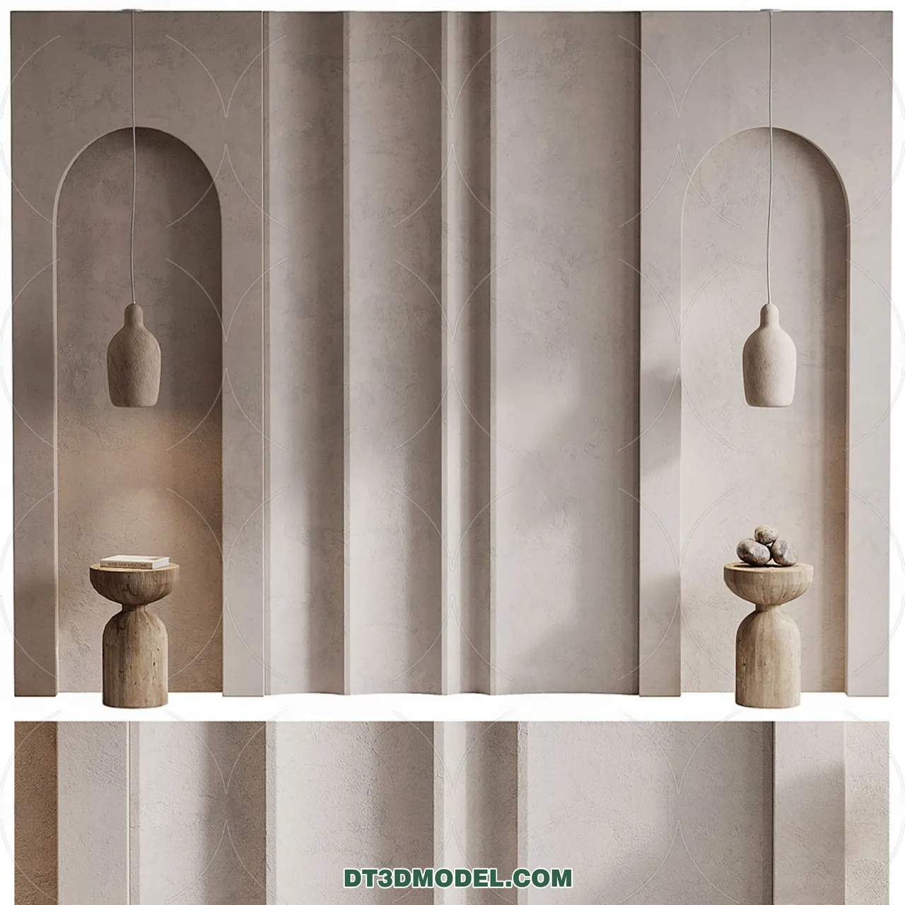 3D Model of Headboard – Bedroom Decoration 3D – 021 – VRAY