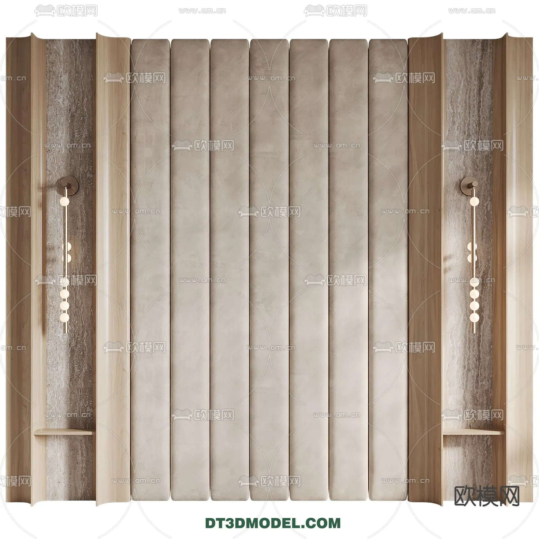 3D Model of Headboard – Bedroom Decoration 3D – 030 – CORONA