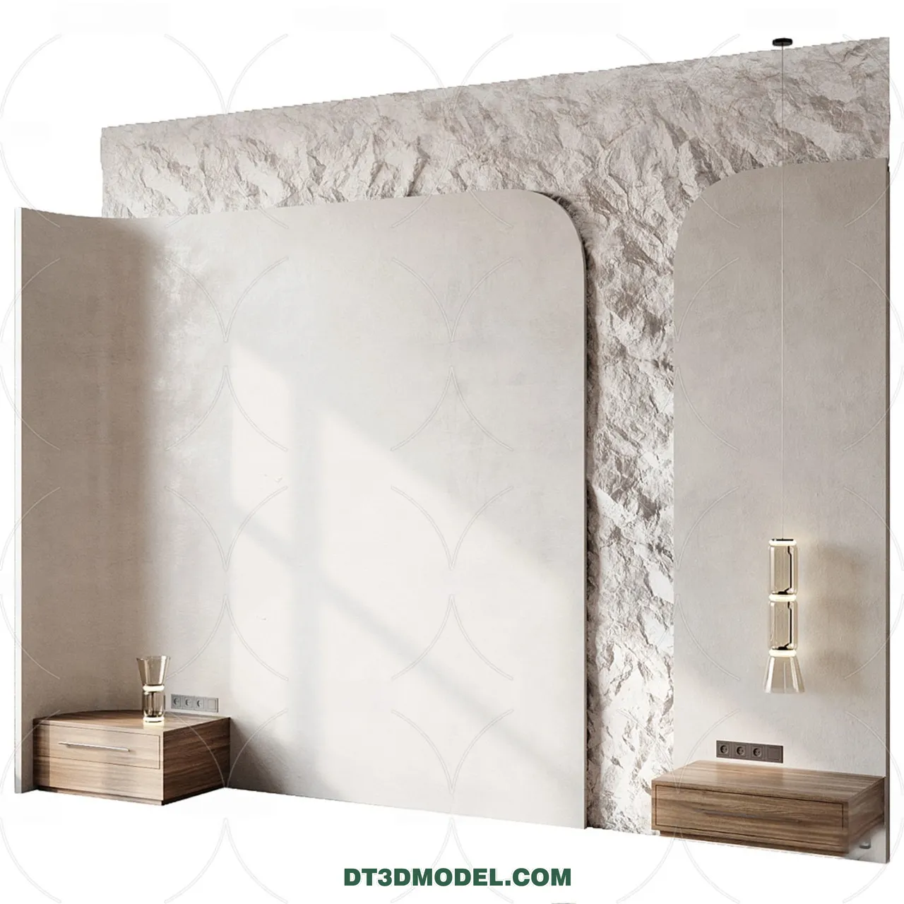 3D Model of Headboard – Bedroom Decoration 3D – 033 – VRAY