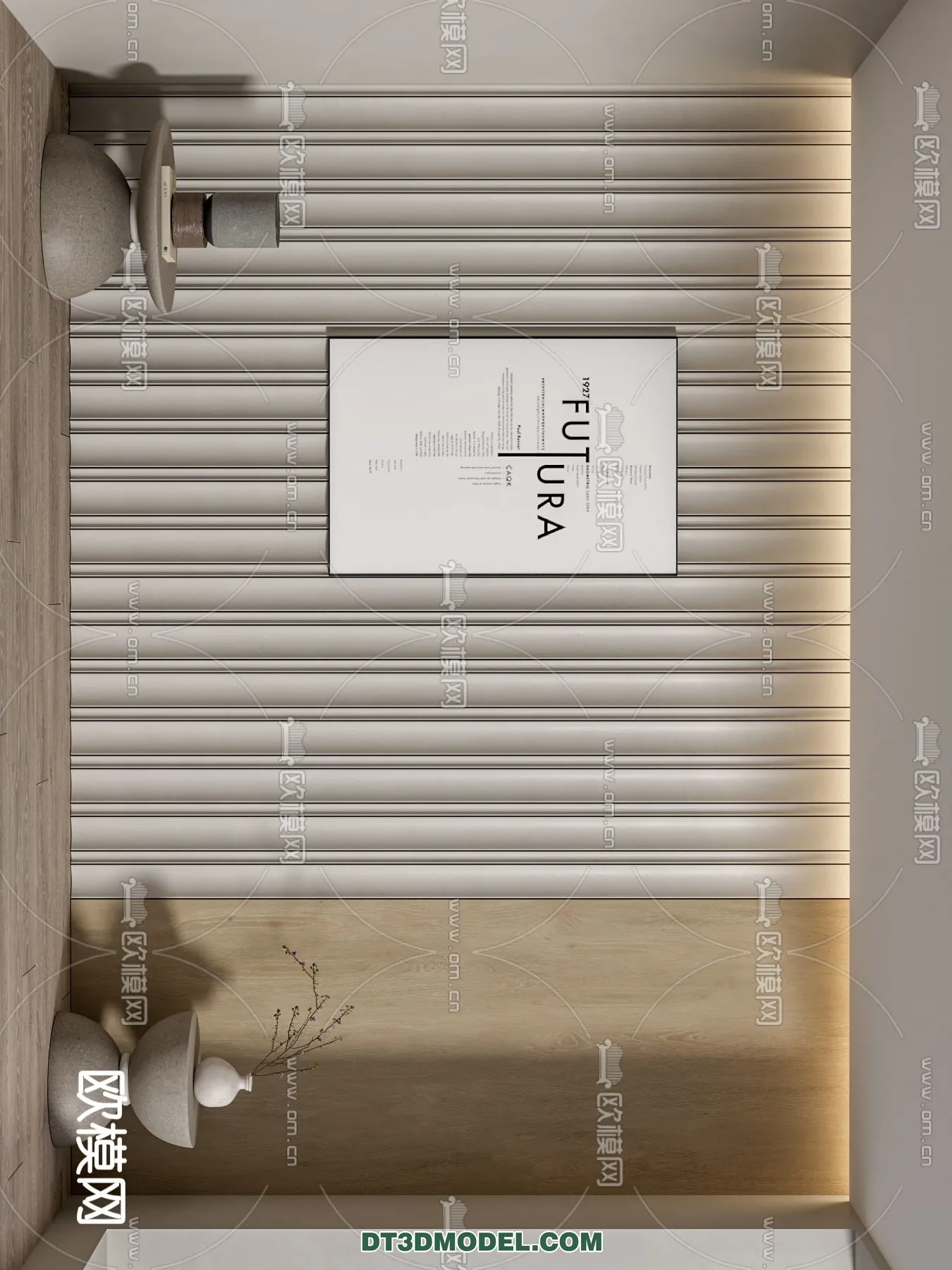 3D Model of Headboard – Bedroom Decoration 3D – 036 – VRAY