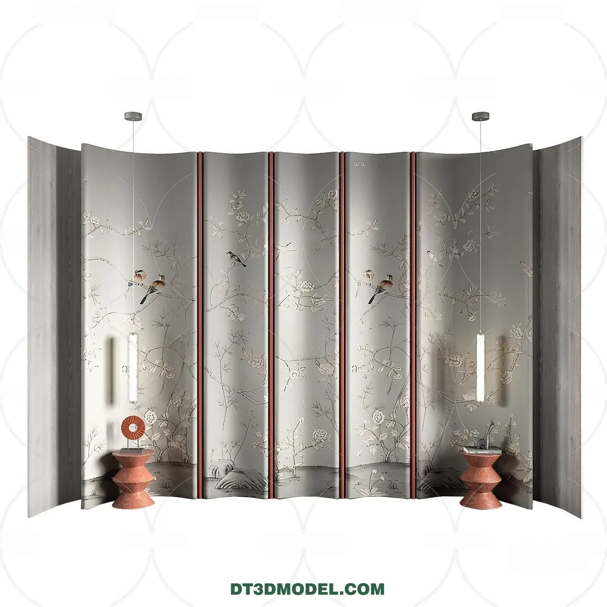 3D Model of Headboard – Bedroom Decoration 3D – 047 – VRAY